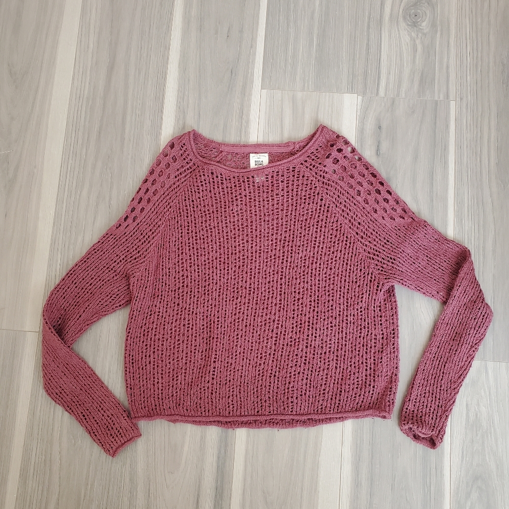 Billabong crochet sweater
